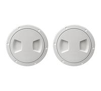 Kufughty 2X Coperchio Rimovibile per Ispezione delle della Piastra di Coperta per Boccaporto per Barche Marine ABS-5 Pollici