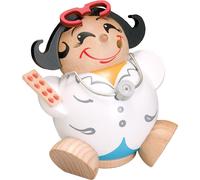 Kugelräuchermann Pupazzo Con Albero Hxbxt = 11x8x8cm Neu Omino Fumatore Neve