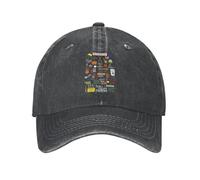 KUGEUII Berretto da Baseball in Denim Traspirante in Puro Cotone Neutro How I Met Your Mother HIMYM TV Show Unisex Teens Stampato Trucker Hat Retro Gym Whole Baseball Caps Regalo
