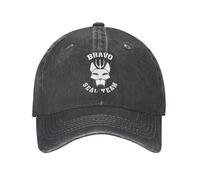 KUGEUII Neutral Outdoor Seals Team Cappellino da Baseball da Uomo Regolabile Lavabile Stile Casual Regalo Popolare per Skater