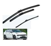 KUGVTER Parabrezza Finestra Anteriore Posteriore Tergicristallo Disossato Senza Telaio in Gomma Auto per Lynk & Co 01 CX11 2017 2018 2019 2020 2021 2022(Front Rear 3pcs)