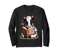 Kuh legge il libro: come addestrare i tuoi umani, design Maglia a Manica