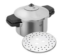 Kuhn Rikon 3016 - Pentola a Pressione Duromatic in Acciaio Inox con Manici Laterali, 24 cm, 4 Litri