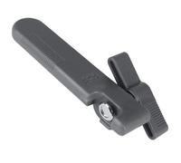 Kuhn Rikon Apriscatole di sicurezza compatto grigio, in acciaio inox, senza bordi taglienti