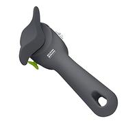 KUHN RIKON Auto Safety Apriscatole grigio, apriscatole di sicurezza, senza bordi taglienti, prende automaticamente il bordo della lattina, pulito e sicuro, 5,8 x 9 x 18,5 cm