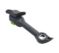 KUHN RIKON Auto Safety Master Multiuso, apriscatole grigio, senza bordi taglienti, pulito e sicuro, apre lattine, bottiglie e altro ancora