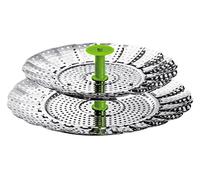 Kuhn Rikon, Cestello 2 in 1 per Cottura al Vapore, 14-22 cm, in Acciaio Inox