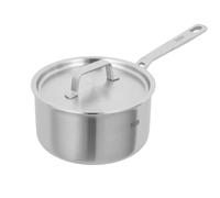 KUHN RIKON Culinary - Pentola a cinque strati, 16 cm/1,7 l, adatta al forno, in acciaio inox, lavabile in lavastoviglie, con coperchio in acciaio inox. Casseruole per piani cottura a induzione