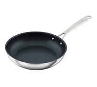 Kuhn Rikon - Padella multiuso con rivestimento antiaderente, in acciaio INOX, a induzione, 32 cm, colore: Argento