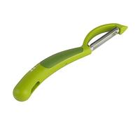 Kuhn Rikon Green Piranha - Pelapatate girevole con lama in acciaio inox, pelapatate per verdure, pelapatate affilate per la cucina, pelapatate per mele - 3 anni di garanzia di accessori da cucina Kuhn
