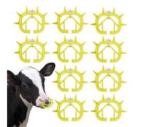 Kuhnase Thorn Calf - Set di 10 anelli per il bestiame, strumento di allenamento umano, clip anti-aspirazione, per la fattoria, anelli, soluzione di gestione