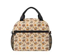 Kuiaobaty Adorabile borsa termica per il pranzo Capybara per bambini, contenitore termico portatile per alimenti per ragazze 8-10, borsa termica a tracolla con tracolla regolabile per la scuola