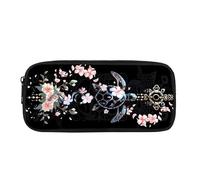 Kuiaobaty Astuccio per bambini con stampa floreale tartaruga marina carino oceano tartarughe fiore astuccio per la scuola borsa per il trucco da donna, Tartaruga Marina Flore, Zaino per la scuola