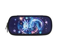 Kuiaobaty Astuccio per bambini con tasche interne per penne, astuccio resistente per bambini con doppia cerniera, Galaxy Axolotl a, One Size, Animale
