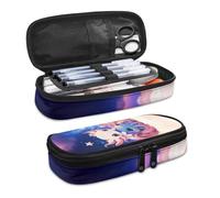 Kuiaobaty Astuccio per matite da ragazza con scomparto per penne integrato, grande capacità, resistente borsa per riporre articoli scolastici per bambini, Polpo Axolotl, One Size, Animale