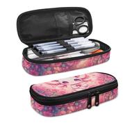 Kuiaobaty Astuccio per matite da ragazza con scomparto per penne integrato, grande capacità, resistente borsa per riporre articoli scolastici per bambini, Axolotl Rose, One Size, Animale