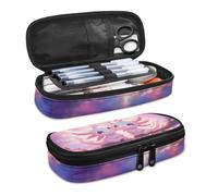 Kuiaobaty Astuccio per matite da ragazza con scomparto per penne integrato, grande capacità, resistente borsa per riporre articoli scolastici per bambini, Twin Axolotl, One Size, Animale