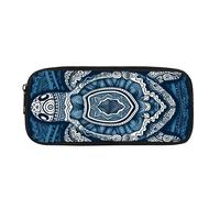 Kuiaobaty Astuccio per matite per bambini con stampa tribale tartaruga marina grande oceano tartarughe marine capacità cancelleria scuola astuccio per adolescenti, Tartaruga Marina Tribale, Zaino per