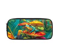 Kuiaobaty Astuccio per matite per bambini, materiale scolastico, per adolescenti, carino, per ragazze e ragazzi, grande astuccio per penne, Fungo Rana, Zaino per la scuola