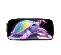 Kuiaobaty Astuccio per matite per bambini, materiale scolastico, per adolescenti, carino, per ragazze e ragazzi, grande astuccio per penne, Tartaruga Starry Color, Zaino per la scuola