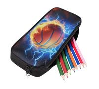 Kuiaobaty Astuccio per ragazzi Astuccio per matite di grande capacità per adolescenti durevole con cerniera astuccio per scuola ufficio, Lightning Pallacan, One Size, Animale