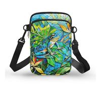 Kuiaobaty Borsa a tracolla con serpente per telefono da donna Axolotl borsa a tracolla con teschio borsa portatile borsa portachiavi, Motivo rana, Taglia unica