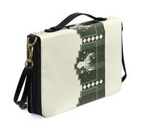 Kuiaobaty Borsa a tracolla da donna, con motivo a cuore, per chiesa, bibbia, porta bibbia, regali per chiese religiose, Renna di Natale., 2XL-[12.0x9.0in=30.5x23.0cm]