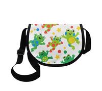 Kuiaobaty Borsa a tracolla da donna, con stampa di gatti, mini borsa messenger da donna, con stampa di graziosi panda, borsa da sella, Pois Rane
