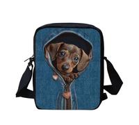 Kuiaobaty Borsa a tracolla da donna, piccola borsa a tracolla per adolescenti o ragazze, Bassotto in tasca