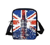 Kuiaobaty Borsa a tracolla da donna piccola borsa a tracolla per ragazza adolescente borsa per cellulare donna con tracolla, Bandiera Union Jack