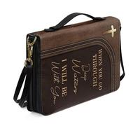 Kuiaobaty Borsa a tracolla per donne e uomini, con citazione del Signore, citazioni sulla Bibbia con croce di Dio, regalo per religiosi della chiesa, 2XL
