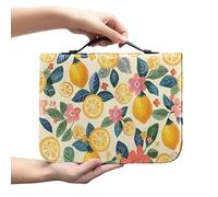 Kuiaobaty Borsa per la Bibbia con cerniera con motivo a limoni, con manico, per Bibbia di dimensioni standard, regalo perfetto per donne, madri e bambini