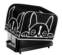 Kuiaobaty Carino Boston Terrier stampa tostapane copre 4 fette, Kawaii Puppy Dots copertura protettiva per macchina del pane sacchetti per tostapane antipolvere