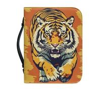 Kuiaobaty Copertina del libro della tigre della pittura per Notebook, feroce Tiger Custodia per libro in pelle borsa di cancelleria astuccio per le donne Bookish regalo