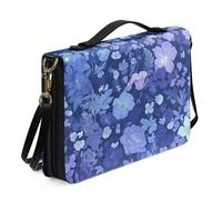 Kuiaobaty Custodia da donna con stampa floreale ibisco, borsa da chiesa, stile retrò, con peonia e manico in pelle PU, borsa da trasporto extra large