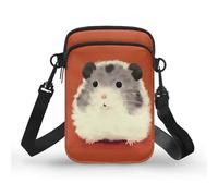 Kuiaobaty Mini borsa a tracolla per cellulare, da donna, piccola borsa a tracolla con tasche multiple con cerniera, Acquerello Porcellino d'India, Taglia unica