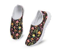 Kuiaobaty Mocassino da passeggio con stampa di cani carini per le donne leggere scarpe da ginnastica da corsa scarpe da lavoro leggere, Foresta di funghi colorati, 42 EU