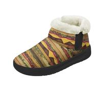 Kuiaobaty Pantofole da donna a stivaletto in memory foam, foderate, suola antiscivolo, Amante Hamburger, 44.5 EU