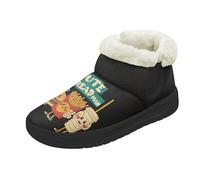 Kuiaobaty Pantofole da donna a stivaletto in memory foam, foderate, suola antiscivolo, Simpatico set di hamburger, 41.5 EU