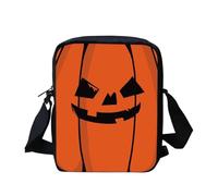 Kuiaobaty Piccola borsa a tracolla da donna borsa per cellulare piccola borsa a tracolla per scuola ragazzo ragazza borse a tracolla, Zucca spaventosa