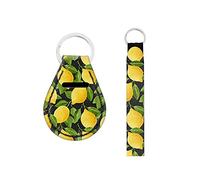 Kuiaobaty Portachiavi in neoprene portachiavi 2pcs portachiavi portachiavi durevole cordino portachiavi, Limone, Taglia unica