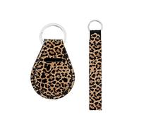 Kuiaobaty Portachiavi in neoprene portachiavi 2pcs portachiavi portachiavi durevole cordino portachiavi, Leopard, Taglia unica