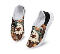 Kuiaobaty Scarpe da corsa da donna, con animali, teschi, farfalle, comode, da infermiera, per lavoro di lunga durata, Ghost Reading Libro, 42 EU