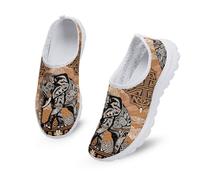 Kuiaobaty Scarpe da corsa da donna, con animali, teschi, farfalle, comode, da infermiera, per lavoro di lunga durata, Elefante etn, 35.5 EU