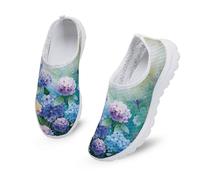 Kuiaobaty Scarpe da corsa da donna, con animali, teschi, farfalle, comode, da infermiera, per lavoro di lunga durata, Libellula Ortensia, 42 EU
