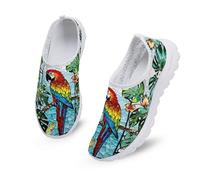 Kuiaobaty Scarpe da corsa da donna, in rete traspirante, antiscivolo, per lavoro, fitness, jogging, Ara scarlatta, 43.5 EU