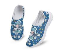 Kuiaobaty Scarpe da ginnastica da donna, alla moda, casual, in rete, traspiranti, comode, da camminata, antiscivolo, Fatina dei denti, 39.5 EU