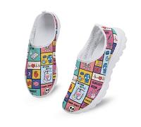 Kuiaobaty Scarpe da ginnastica da donna, alla moda, casual, in rete, traspiranti, comode, da camminata, antiscivolo, Patchwork Ospedale Lavoro, 38 EU