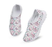 Kuiaobaty Scarpe da ginnastica da donna, alla moda, casual, in rete, traspiranti, comode, da camminata, antiscivolo, Modello di cappelli da infermiera, 41.5 EU