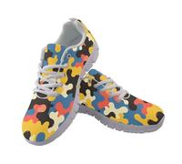 Kuiaobaty Scarpe da ginnastica da donna, alla moda, da corsa, con bandiera del Regno Unito, traspiranti, per tennis e camminata, Colore Camouflage, 39.5 EU